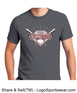 Texas Diamond Elite Softball Tshirt Design Zoom