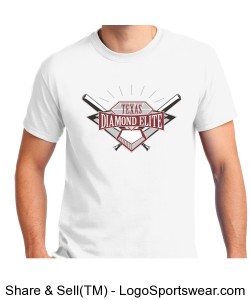 Texas Diamond Elite Softball T-shirt Design Zoom